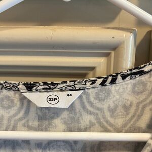 ZIP Women's Elegant Black and White Dress